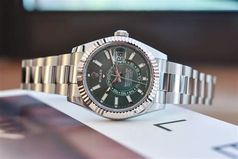 rolex sky dweller green|rolex sky dweller blue 2022.